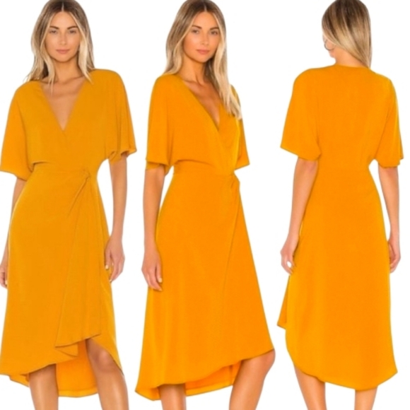 HOUSE OF HARLOW 1960 "Romina" Midi Faux Wrap Dress - Size M - Picture 3 of 17